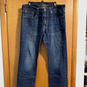 Men's American Eagle Straight Leg Medium Wash Jeans